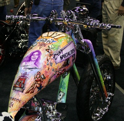 Stroker Wild Paint Chopper Tank Dealer Expo '02