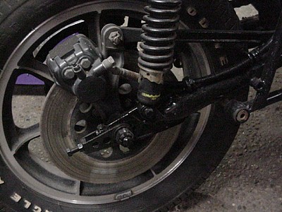 KZ1000 LTD 1978 Unrestored rear wheel