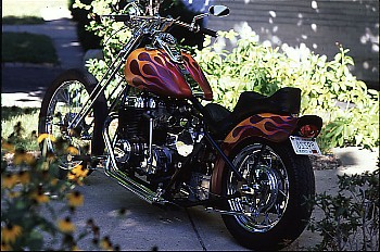 Zach's CB750 Honda Chopper